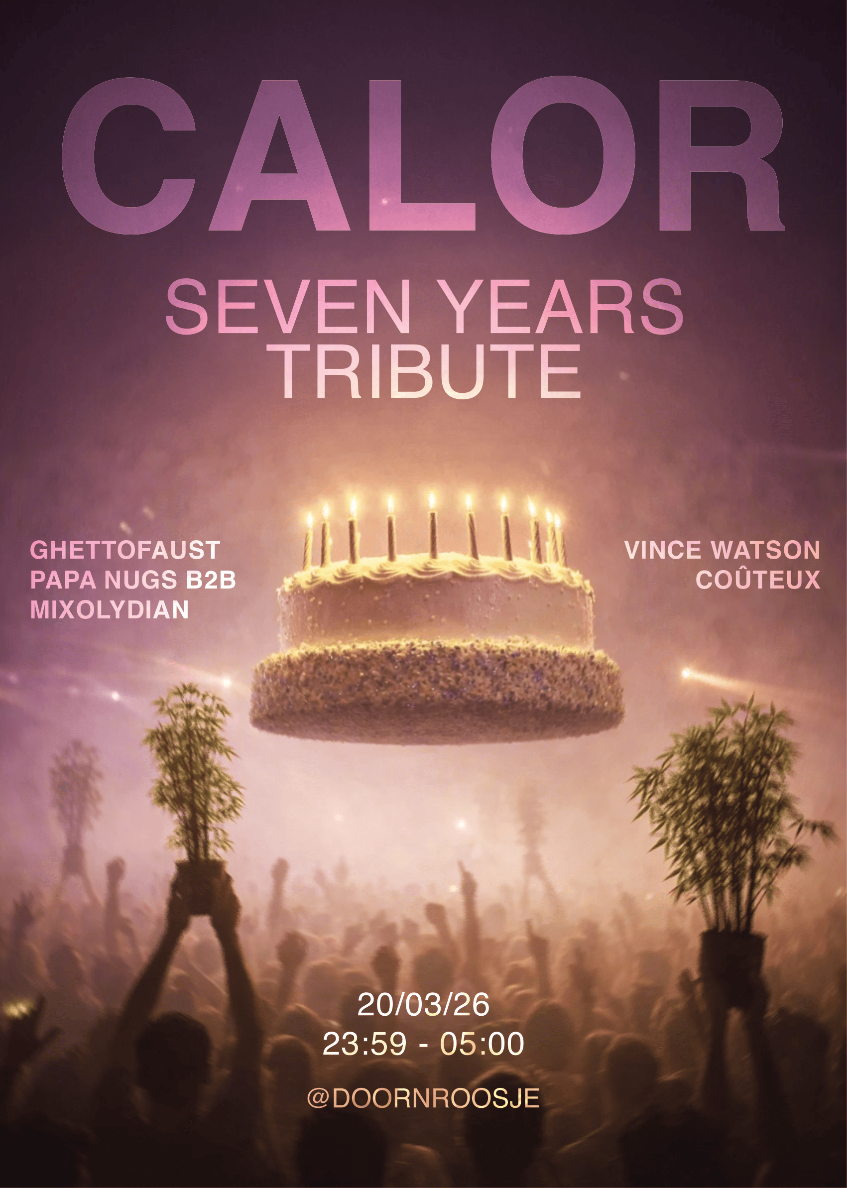 CALOR Poster - Click to Buy Tickets. 20th march, 2026. Nijmegen Doornroosje